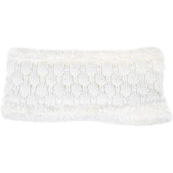 Womens Winter Cable Plush Warm Fleece Lined Knit Gloves & Headband 2 Pieces Set main image 4